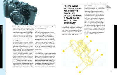 Full interior page of the Innovation Right Now magazine featuring a photo of a Lumix camera and a technical drawing of a camera